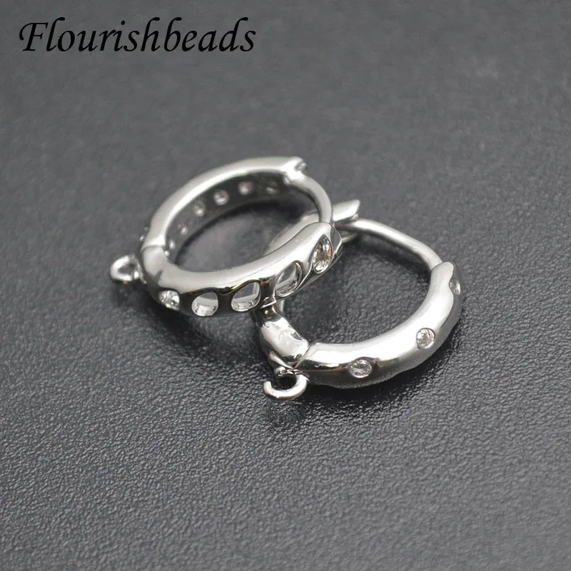30pcs/lot Various Styles Geometric Hoop Earrings Hooks Clasp for Women Men Party Jewelry Nickel Free Accessoriess
