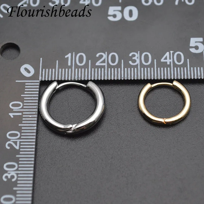 16mm/20mm Quality Nickel Free Gold Color Plain Metal Brass Round Earring Hooks DIY Jewelry Findings 30pcs/lot