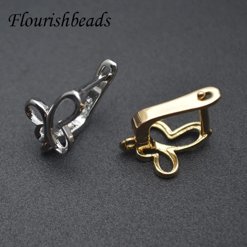 Elegant Nickel Free Gold Silver Color Butterfly Shape Earring Hooks DIY Dangle Fashion Earring Jewelry Making 30pcs/lot