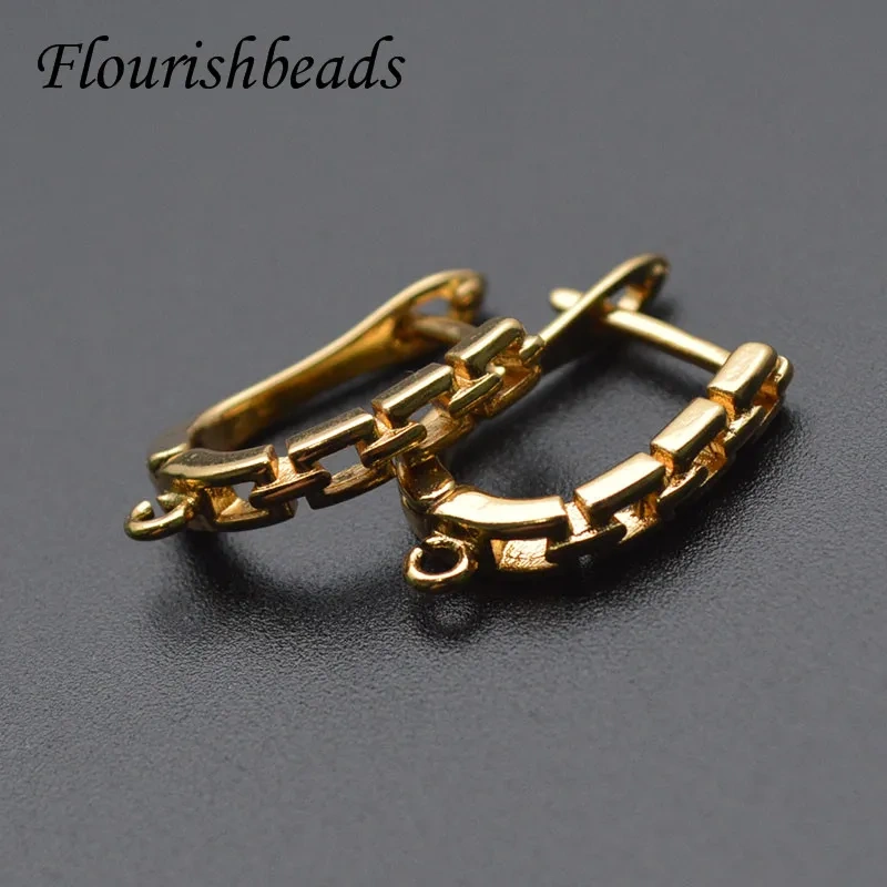 30pcs Variou Shape Nickle Free Gold Rhodium Color Earring Hooks Fit Dangle Earrings Making Jewelry Findings