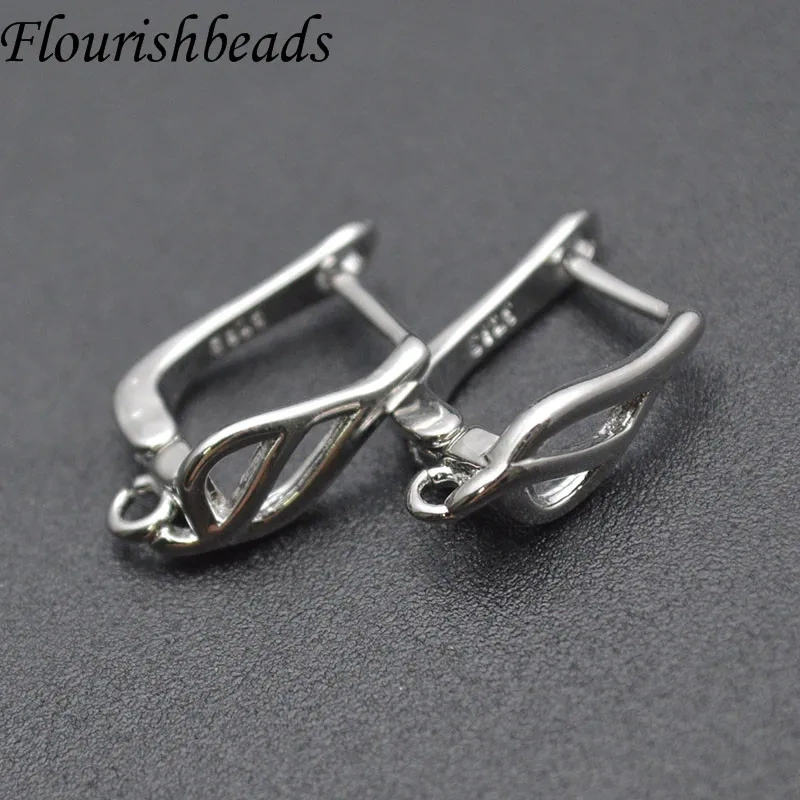 Wholesale Price 30pcs/lot Smooth Basic Nickel Free Schwenzy Fastener Ear Wire Earring Hooks Clasp for Women DIY Jewelry Making