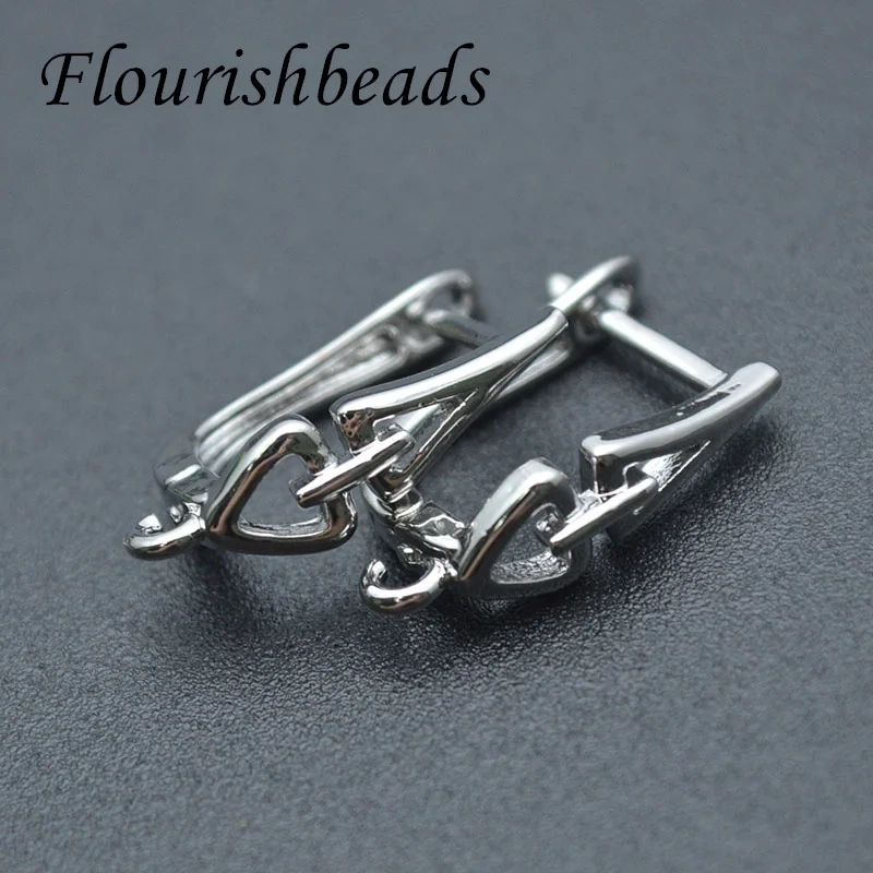 Various Style Rhodium Colors Quality Nickel Free Earring Hooks Clasp for Jewelry Making Supplier 30pcs/lot