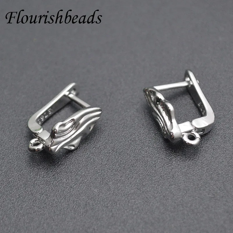 Hot Selling 30pcs Nickle Free Gold  Silver Color Earring Hooks Stud DIY Jewelry Making Supplies