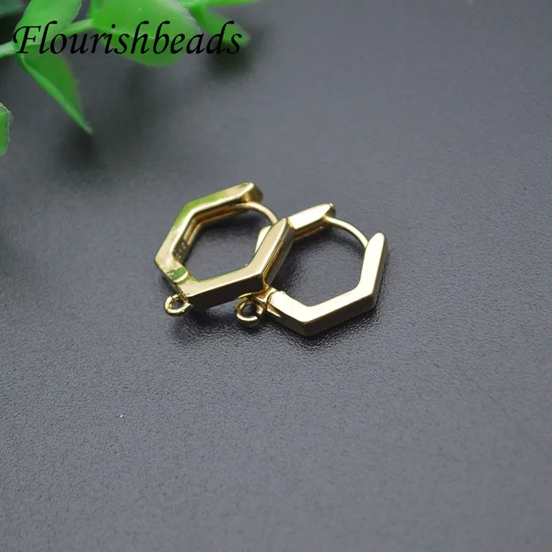 New Arrived 15x15mm Color Remain Nickel Free Geometric Shape Earring Hooks Jewelry Findings DIY Jewelry Making 30pc Per Lot