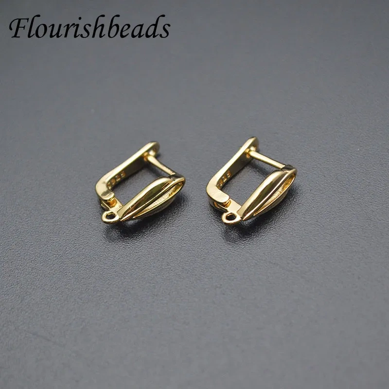 Jewelry Findings 12x15mm Gold Color Anti Fading Earring Hooks for DIY Earring Accessories 30pcs/lot