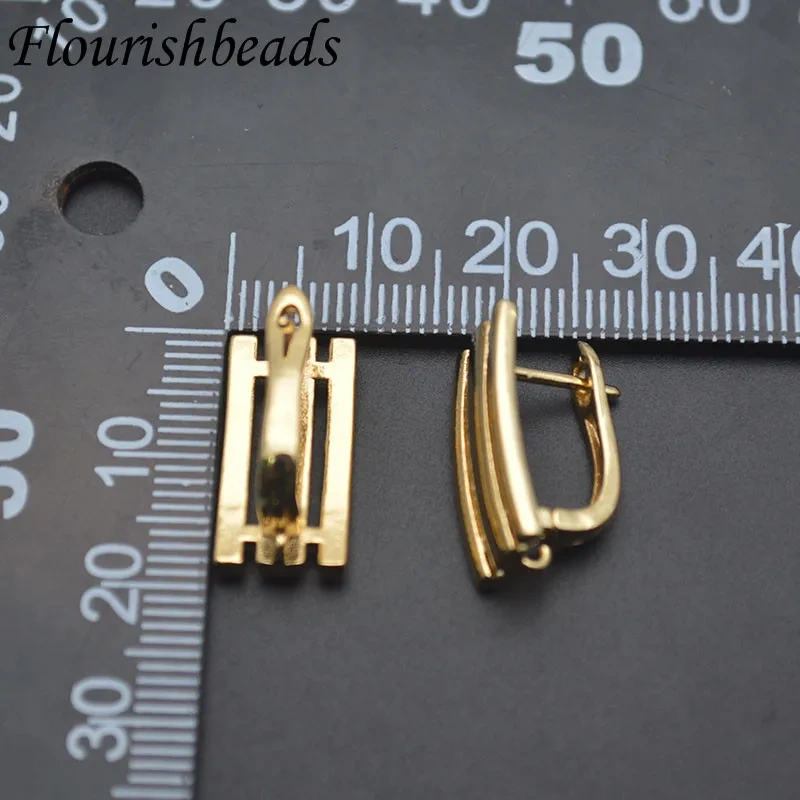 10x18mm Copper Brass Gold Plated Earring Hooks Creative Shvenzy Accessories for Women DIY Crystal Tassle Earrings 30pcs/lot