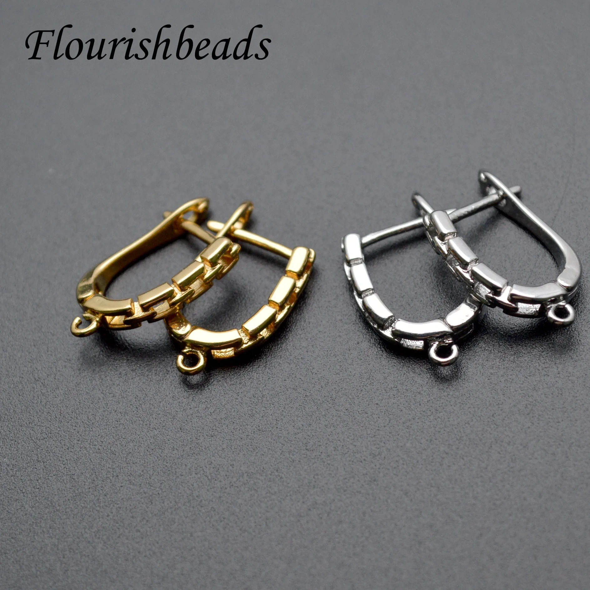 30pcs Variou Shape Nickle Free Gold Rhodium Color Earring Hooks Fit Dangle Earrings Making Jewelry Findings