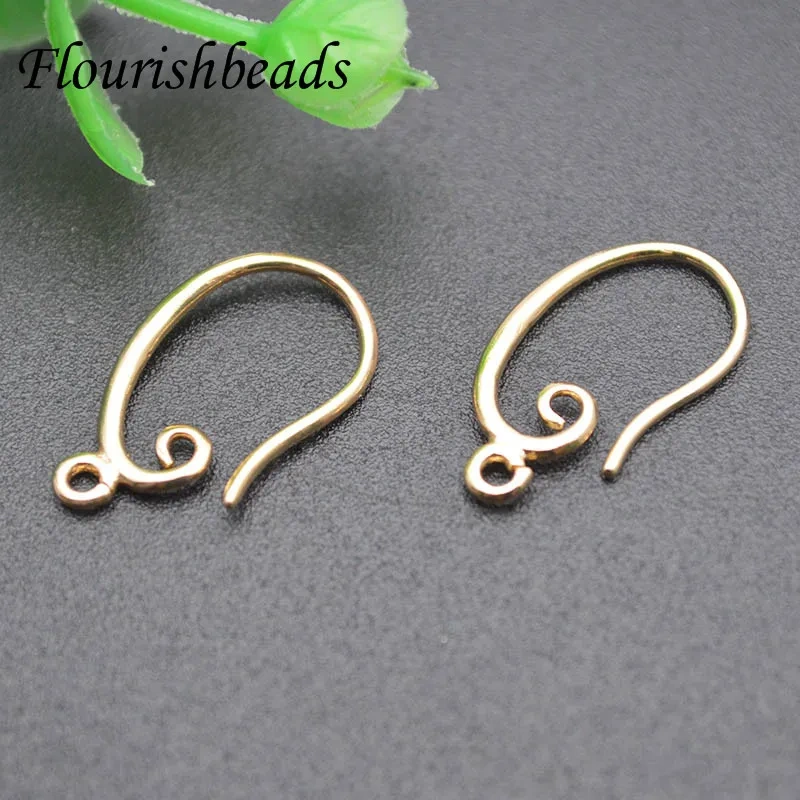 Hot Selling Wholesale 50pcs Nickel-free Gold Plating Hook Earring Earwire DIY for Jewelry Finding Accessories