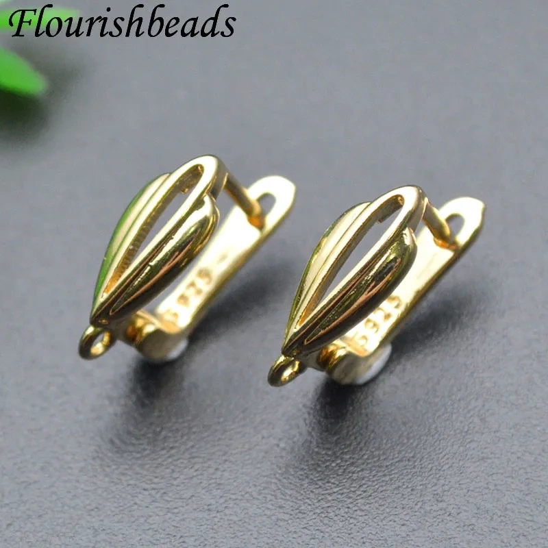 Various Styles Jewelry Findings Smooth Earwire Earring Hooks Clasp  Accessories for Handmade DIY Fashion Earrings 30pcs/lot