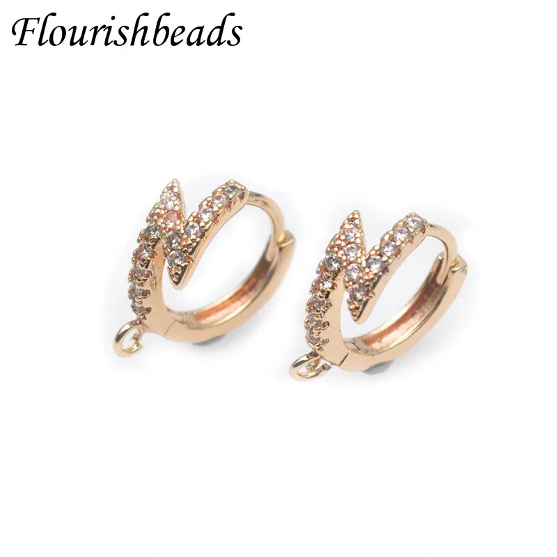 30pcs Jewelry Findings Gold Plating Nickel Free Flower Shape Earring Hooks Shvenzy Ear Wire for Women DIY Earrings Accessories