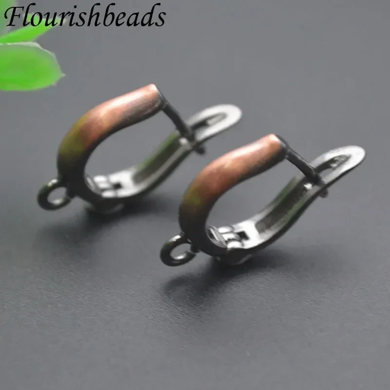 New 30pcs/lot Metal Copper Antique Bronze Earring Hooks Clasp Accessories for Women DIY Retro Earrings Jewelry Findings