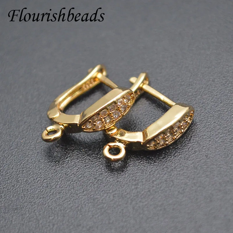 30pcs/lot  DIY Accessories Gold Plated Earwire Earring Hooks Clasp Shvenzy for Jewelry Making Supplier