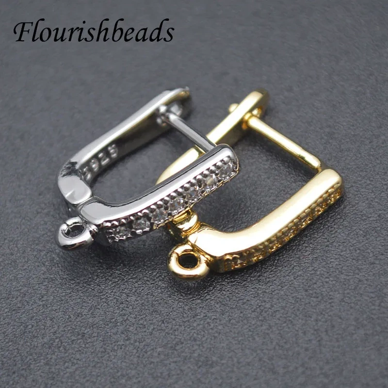30pcs/lot Fashion Jewelry Material Supplies DIY Handmade Earwire Gold Color Earring Hooks Accessories for Earrings Making