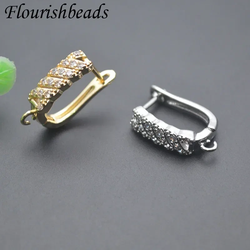 Copper Gold Plated Anti Fading Earring Hooks Ear Wire for Women Handmade DIY Decorative Dangle Earrings Jewelry Making 30pcs