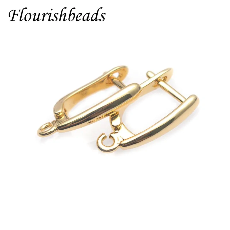 High Quality Nickel Free Smooth Plain Earring Hooks Handmade DIY Jewelry Making Findings Accessories 30pcs Per Lot