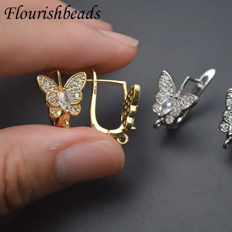 Nickel Free Anti Fading Butterfly Shape Earring Hooks Shvenzy for Handmade Dangle Ear Jewelry Findings Supplies 30pcs/lot