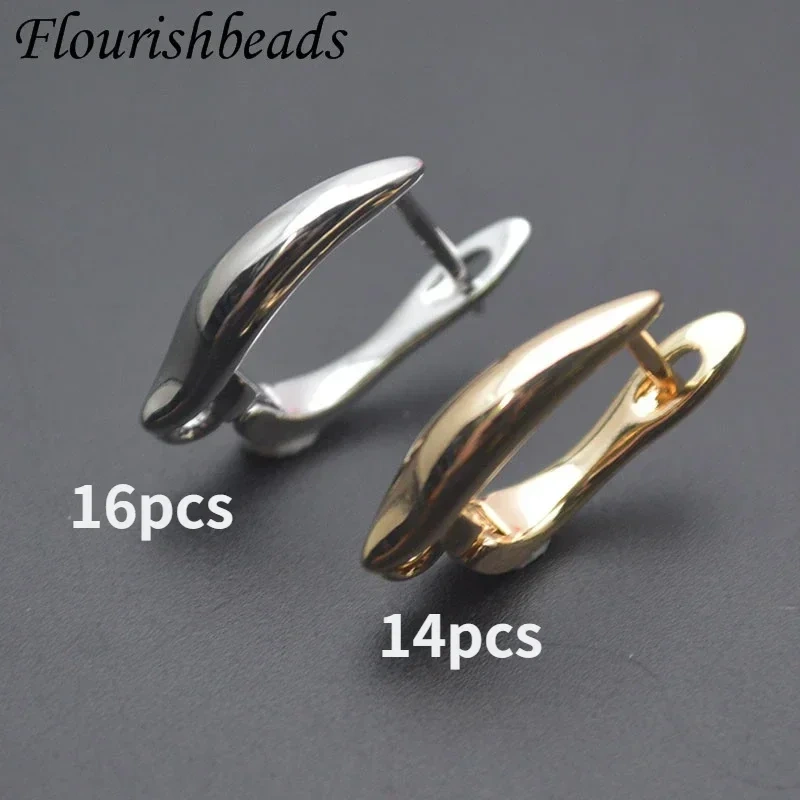 12x17mm Smooth Anti Fading Earring Hooks Earwire for Women Handmade Nickel Free Earrings Jewelry Making 30pcs/lot