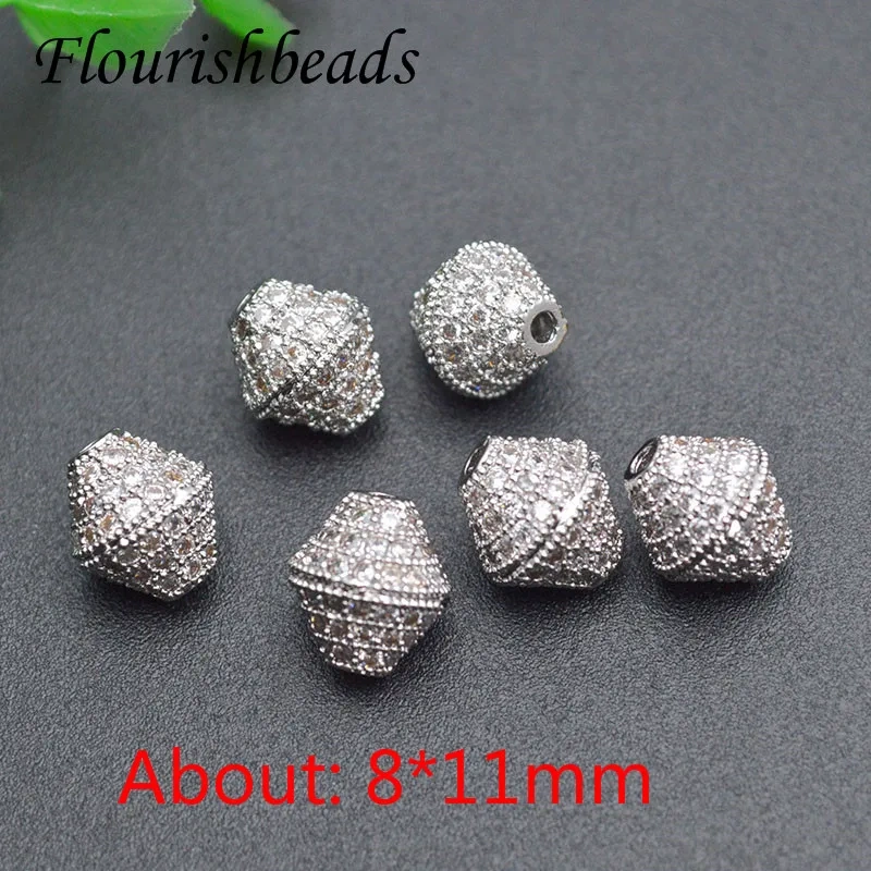 Hot Sell Multi Designs Real Gold Plating Metal Beads Handcraft Loose Spacer Beads Fit DIY Jewelry Bracelets 20pcs/lot