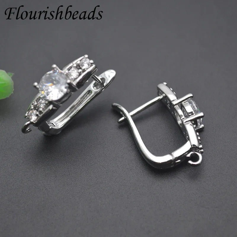 Real Gold Plated Jewelry Findings Schwenzy Earring Hooks Clasp  Accessories for Women DIY Jewelry Earrings Making 30pcs/lot