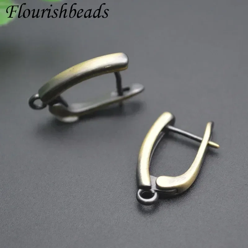 New Antique Bronze Geometric Earring Hooks Clasp Leverback Earwire for Women Handmade DIY Fashion Jewelry 30pcs/lot