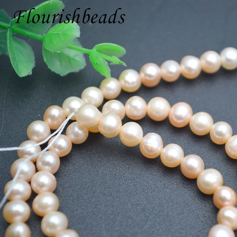 6-6.5mm Natural Freshwater Pearl Beads Potato Shaped Loose Beads for DIY Necklace Jewelry Making Accessories