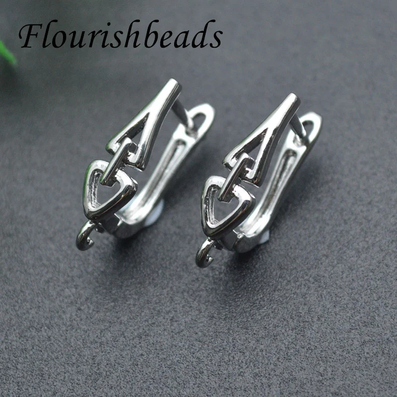 Various Style Rhodium Colors Quality Nickel Free Earring Hooks Clasp for Jewelry Making Supplier 30pcs/lot