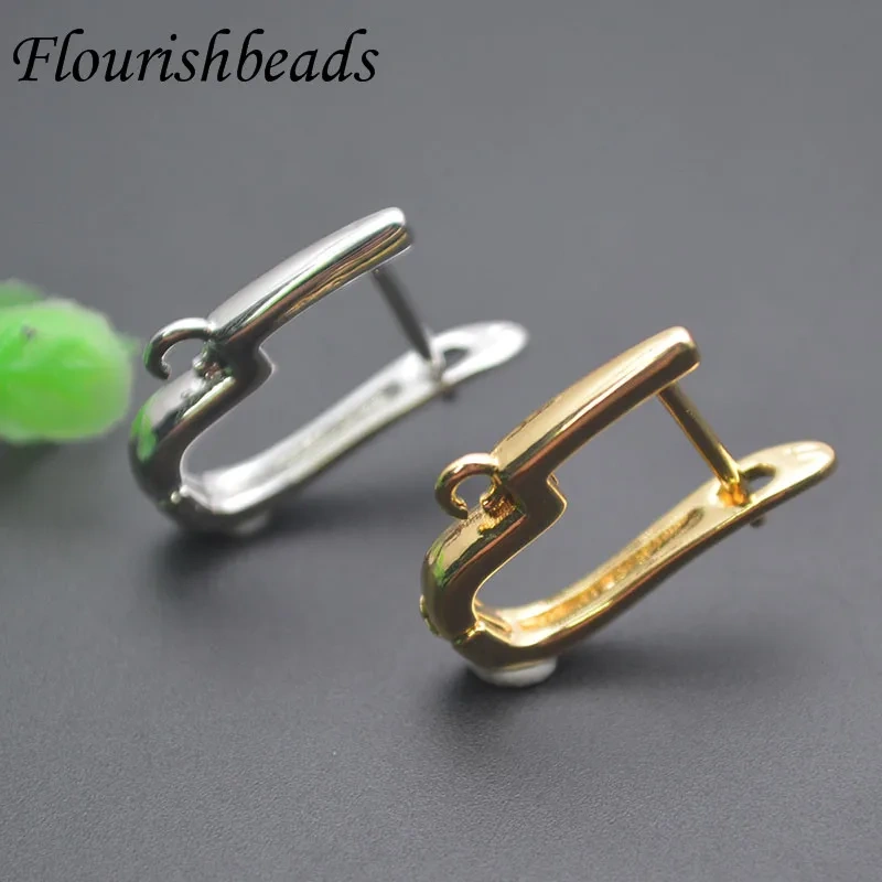 Smooth Gold Plated Schwenzy Earwire Earring Hook Accessories for Handmade Fashion Jewelry Earring Makink 30pcs/lot