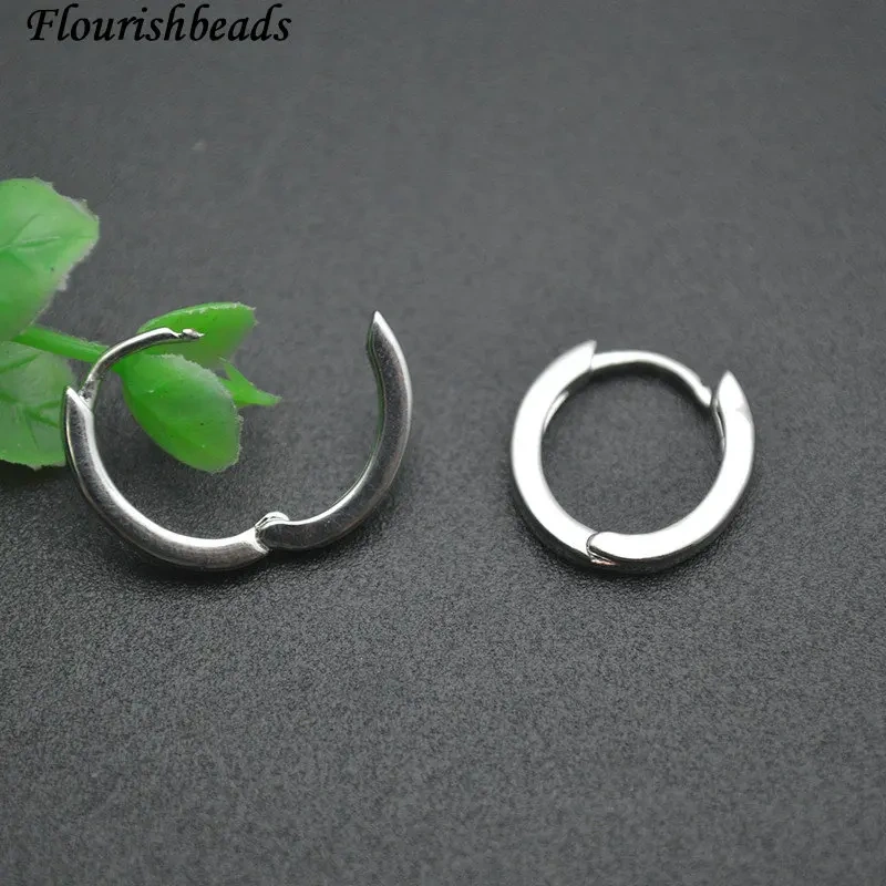 New Design Metal Brass Round Hoop Earrings for Women Girl Gold Silver Color Anti Fadings Fashion Earrings Simple Jewelry