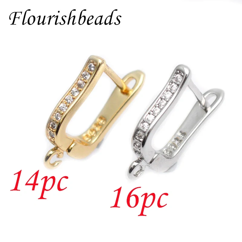 30pcs/Lot Nickel Free Gold Color Earring Hooks for DIY Fashion Jewelry Making Supplies Handmade Ear Wire Hooks  Accessories