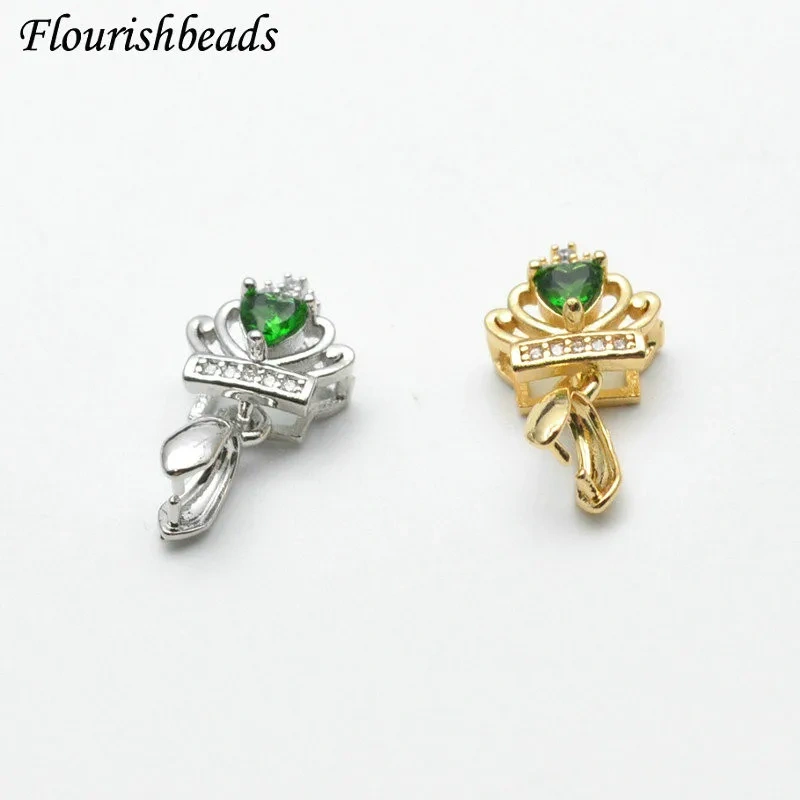 30pcs Handicraft Jewelry Clamp Pinch Clip Bail Charms Hooks Accessories for Women Gems Earrings Necklace Jewelry Making