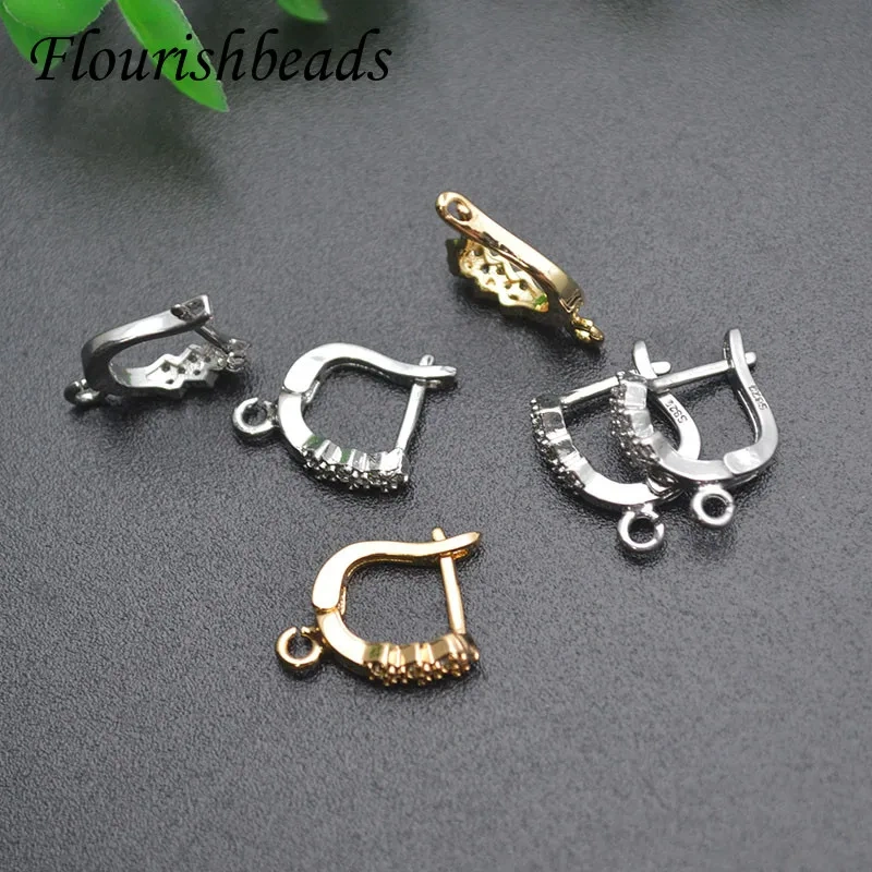Various Style Jewelry Findings Gold Silver Color Earring Hooks Leverback Earwire Clasp Accessories for Handmade Making