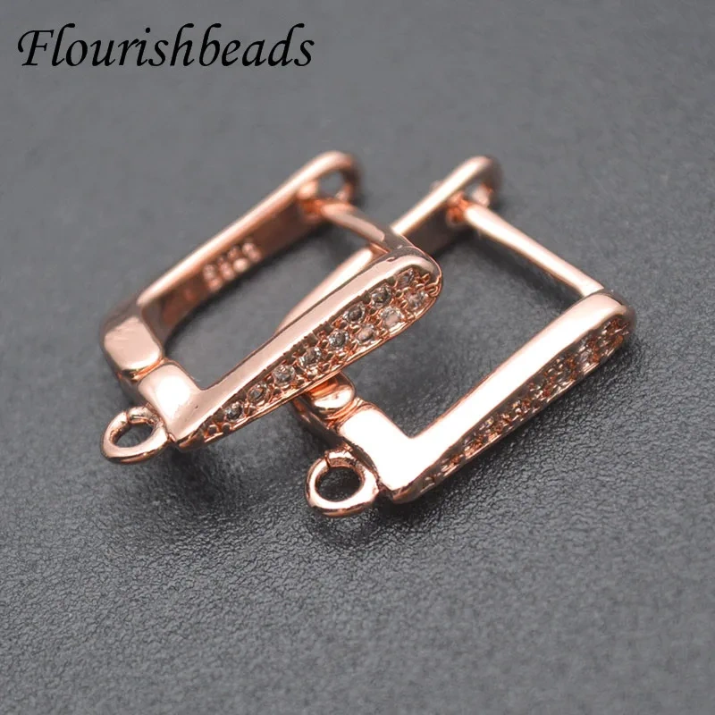 30pcs/lot Women Fashion Handmade Earrings Accessories Gold Plated Earring Hooks Clasp For DIY Jewelry Making Supplies