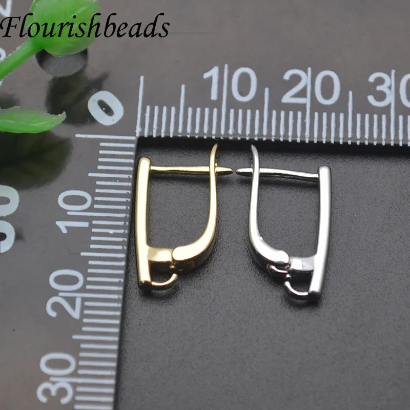 Good Quality Nickel Free Smooth Geometric Earring Hooks Clasp for Women Handmade DIY Jewelry Making Earring 30pcs/lot