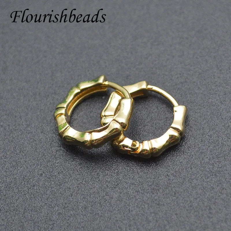 14x15mm Gold Plated Geometric Shape Circle Earrings Hoop for Women Girl Daily Accessories 30pcs/lot