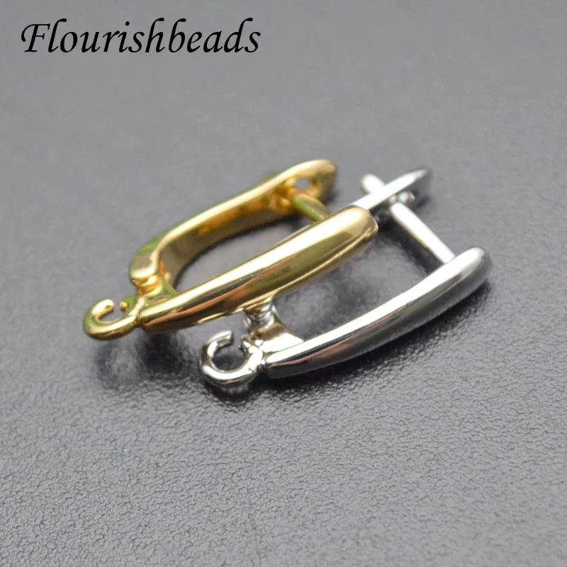 High Quality Nickel Free Smooth Plain Earring Hooks Handmade DIY Jewelry Making Findings Accessories 30pcs Per Lot