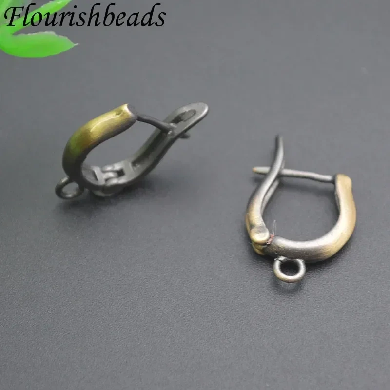New Antique Bronze Geometric Earring Hooks Clasp Leverback Earwire for Women Handmade DIY Fashion Jewelry 30pcs/lot