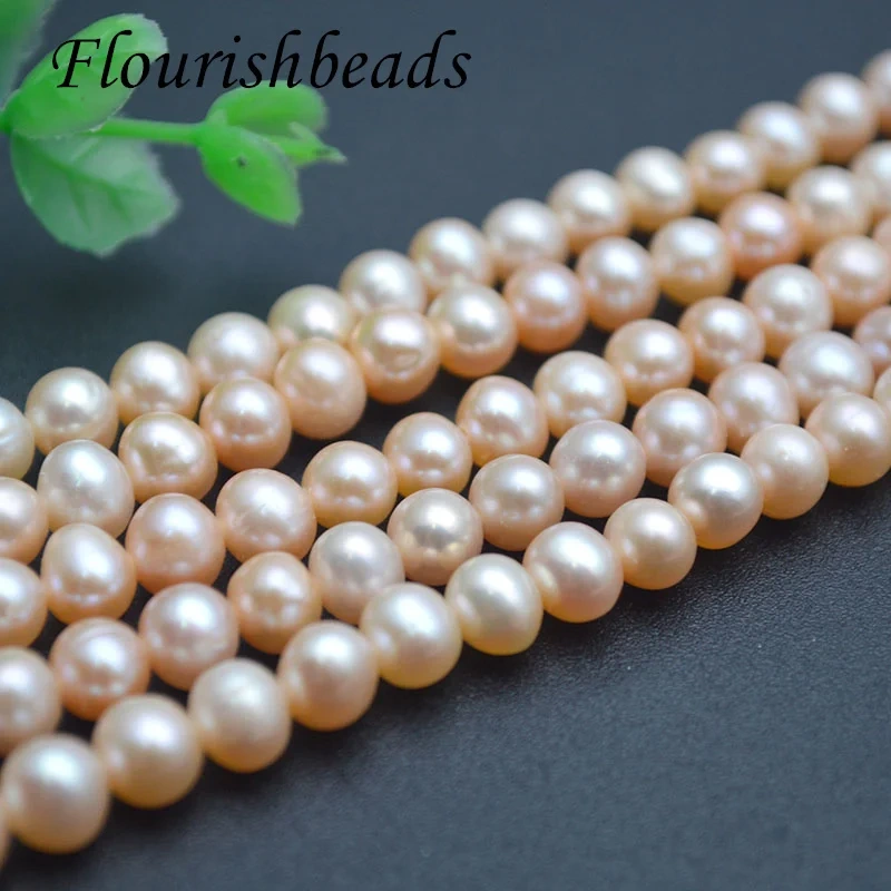 6-6.5mm Natural Freshwater Pearl Beads Potato Shaped Loose Beads for DIY Necklace Jewelry Making Accessories