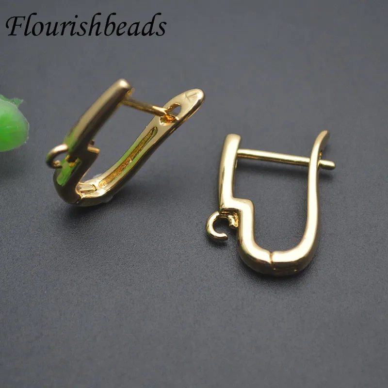 Smooth Gold Plated Schwenzy Earwire Earring Hook Accessories for Handmade Fashion Jewelry Earring Makink 30pcs/lot