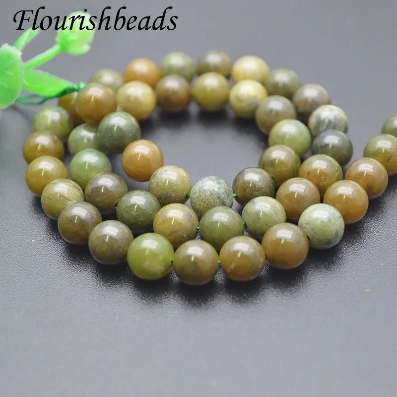 8mm Smooth Round Beads Natural Mix Canada Jade Loose Beads for High Quality Jewelry Making