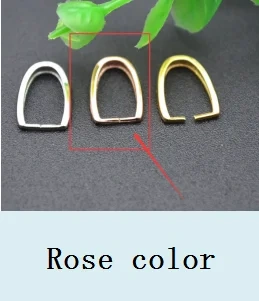 10pcs S925 Silver Pendant Clips Pinch Bail Clasps Buckle Charm Necklace Connector Hook Connector for DIY Jewelry Making Parts