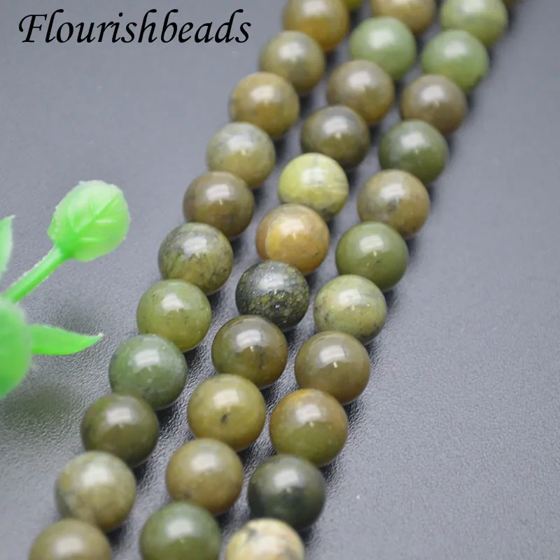 8mm Smooth Round Beads Natural Mix Canada Jade Loose Beads for High Quality Jewelry Making