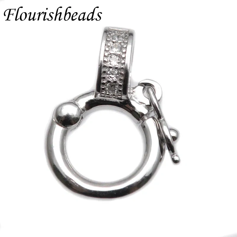 5pc/Lot  Best Quality S925 Silver Sailor Clasps Connector Charm Fit Bracelets End Clasps DIY Jewelry Making Findings