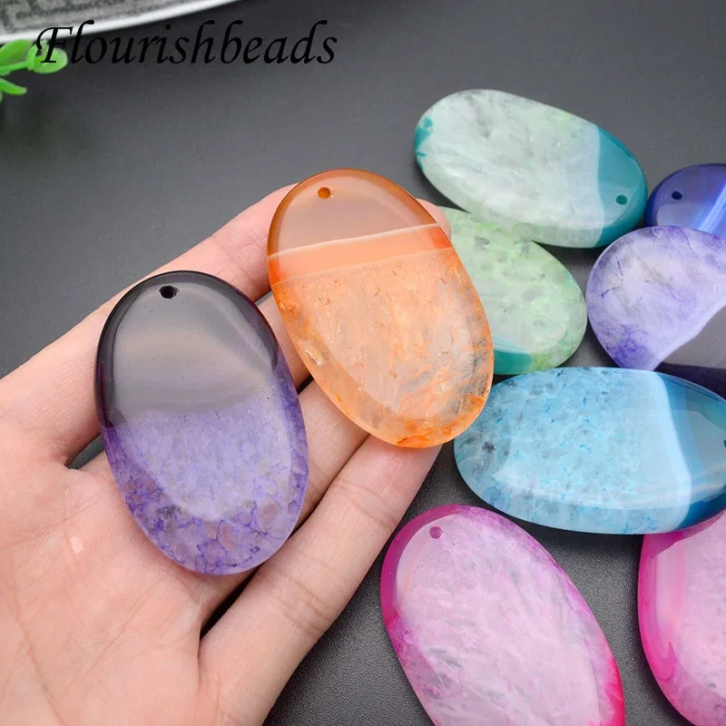 Wholesale 5pcs/lot Bright Color Druzy Quartz Agate Stone Slab Pendant Fit DIY Necklace Making