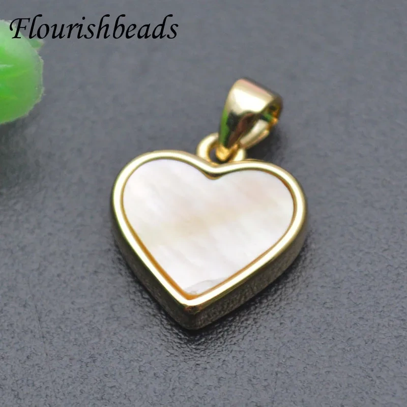 5pcs  Natural Stone Pendant Apatite Amethyst Sun Stone Heart Shape Charms DIY Earrings Necklace Accessories for Fine Jewelry