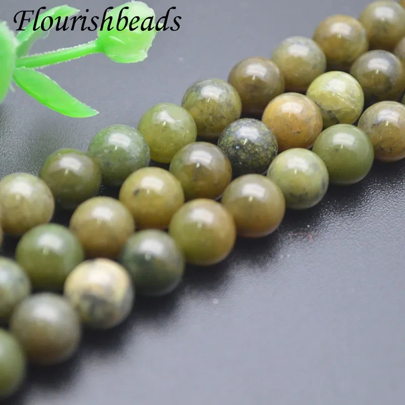 8mm Smooth Round Beads Natural Mix Canada Jade Loose Beads for High Quality Jewelry Making