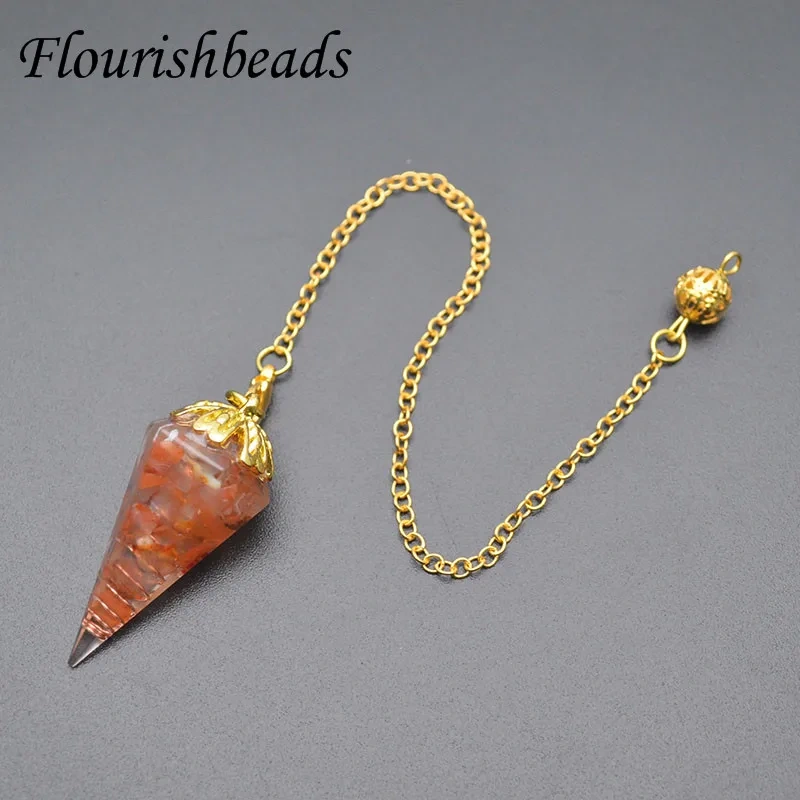 7 Chakra Healing Crystals Divination Dowsing Rose Quartz for Natural Stone Pendulums Antique Luck Pendant Pendulo 2pcs/lot