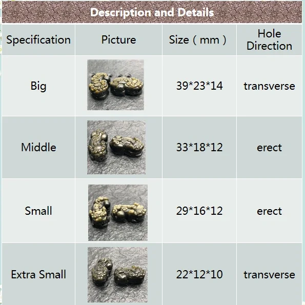 Natural Gold Obsidian Stone Carved Pixiu Pendant Fit Necklace Making Increase Luck with The Opposite Sex Jewelry 5pcs