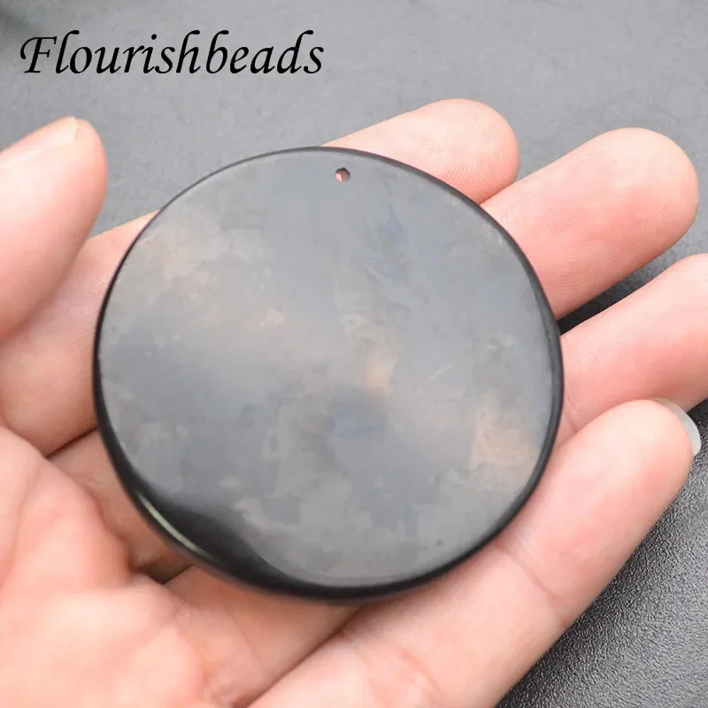 Natural Stone Black Obsidian Tree of Life Shape Pendant Men NecklacesMeditation Jewelry  1pcs
