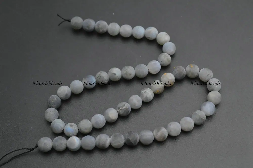 4mm~12mm Matte Dull Polished Natural Labradorite Stone Round Loose Beads DIY Jewelry making materials