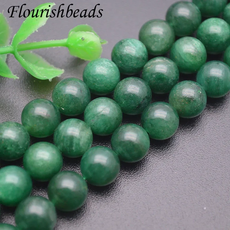 6/8/10mm Natural Stone Green mica stone/ Garent /Gray Monnstone/ Sunstone Round Loose Beads for Jewelry Making 5 Strands/lot